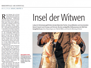 Mehr über den Artikel erfahren RHEINPFALZ: Insel der Witwen